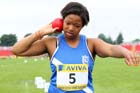 Danielle Opara wins the Senior Girls Shot.